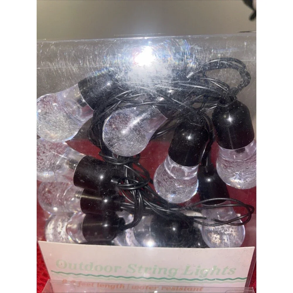 New Outdoor String Lights 6.6 Feet Length, Water Resistant, Battery Operated (2)